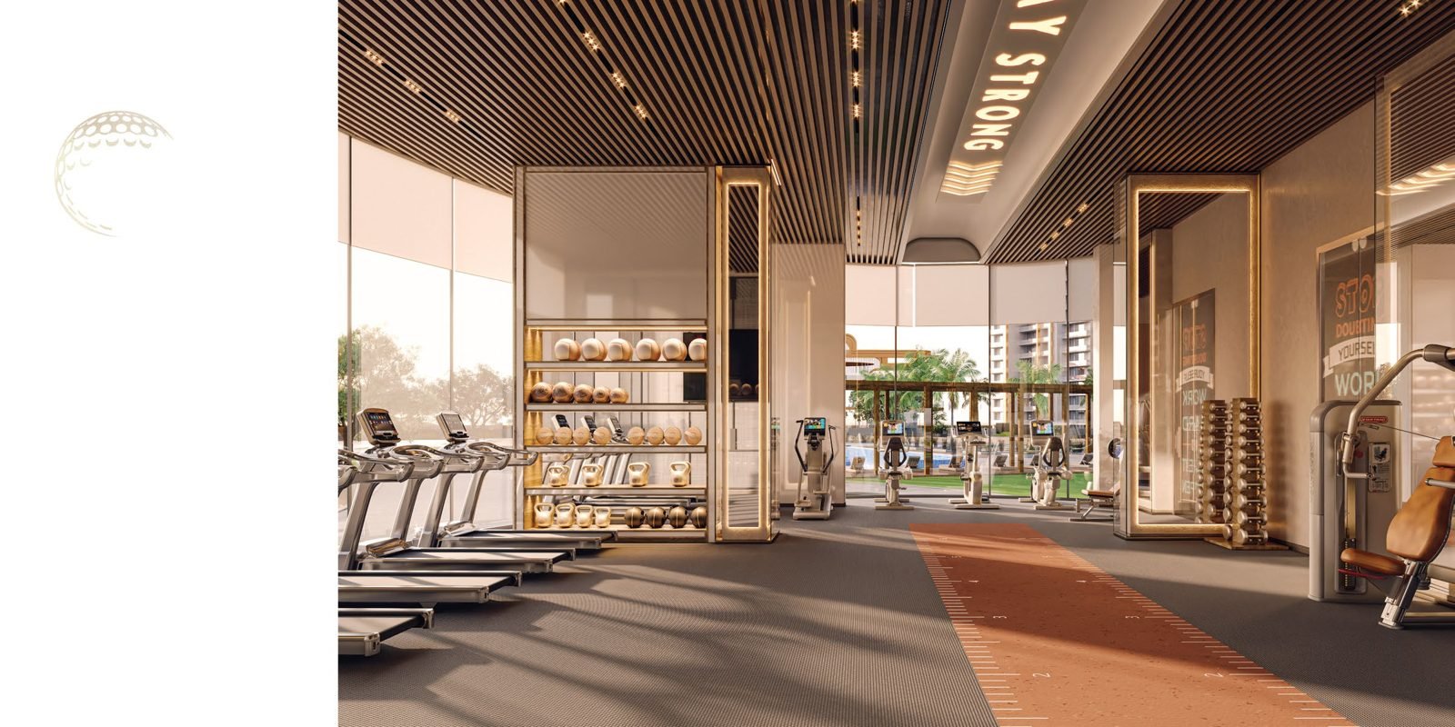 Private fitness retreat gym